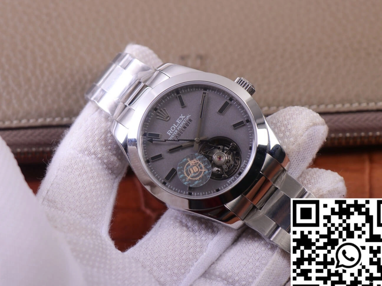 Design JB Noir Rolex Milgauss Label Base LNT01HS-001 watch Silver Factory Replica case 116400 0219